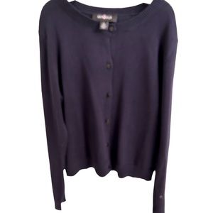 Amy Byer size L(14) cardigan navy blue